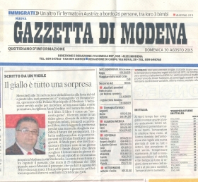 Vena Donato  "Gazzetta di Modena" - Europa Edizioni