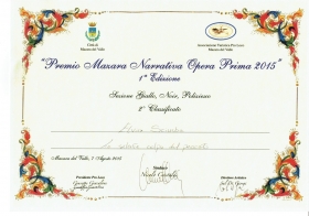 Elvira Sciurba - PremioMazzara Opera Prima ed. 2015 - Europa Edizioni